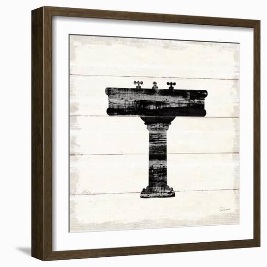 Shiplap Bath II-Sue Schlabach-Framed Art Print