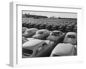 Shipment of Swedish Volvo Cars to USA-Stan Wayman-Framed Photographic Print