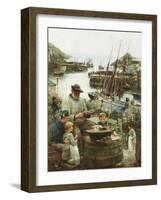 Shipmodel Maker with Harbour, 1908-John Robertson Reid-Framed Giclee Print