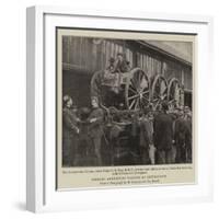 Shipping Ammunition Waggons at Southampton-null-Framed Giclee Print