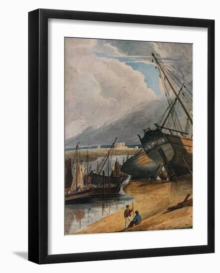 Shipping at Deal, 1925-Francois Louis Thomas Francia-Framed Giclee Print