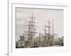 Shipping at East River Docks, New York-null-Framed Photo