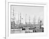 Shipping at East River Docks, New York-null-Framed Photo