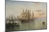 Shipping Below Hull, Evening-Arthur J. Meadows-Mounted Giclee Print