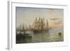 Shipping Below Hull, Evening-Arthur J. Meadows-Framed Giclee Print