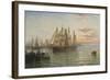 Shipping Below Hull, Evening-Arthur J. Meadows-Framed Giclee Print