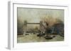 Shipping by Tower Bridge, London, England-Charles Dixon-Framed Giclee Print