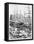 Shipping, Circular Quay, Sydney, New South Wales, Australia, 1886-JR Ashton-Framed Stretched Canvas