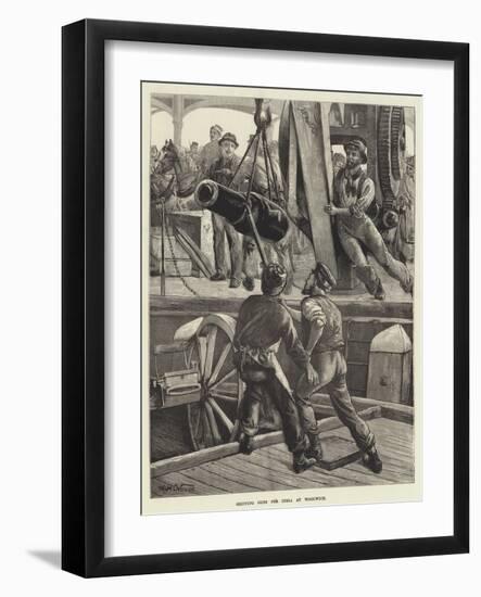 Shipping Guns for India at Woolwich-William Heysham Overend-Framed Giclee Print