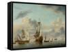 Shipping in a Calm-Peter Monamy-Framed Stretched Canvas