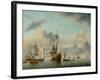 Shipping in a Calm-Peter Monamy-Framed Giclee Print