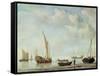 Shipping in a Calm-Willem Van De Velde The Younger-Framed Stretched Canvas