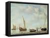 Shipping in a Calm-Willem Van De Velde The Younger-Framed Stretched Canvas
