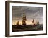 Shipping in a Choppy Sea, 1850-Wilhelm Melbye-Framed Giclee Print