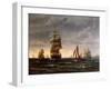 Shipping in a Choppy Sea, 1850-Wilhelm Melbye-Framed Giclee Print