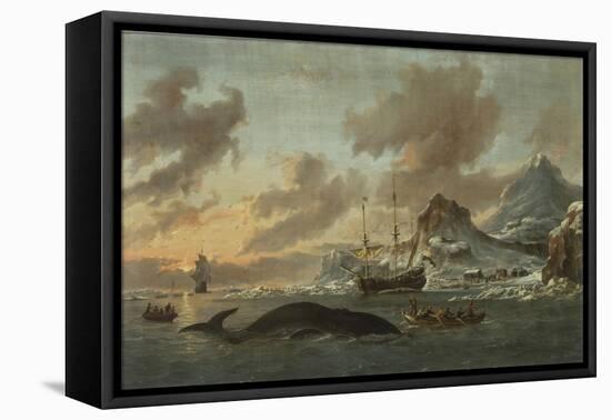 Shipping in a Choppy Sea-Arnoldus Van Anthonissen-Framed Stretched Canvas