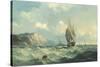 Shipping in a High Sea-John Henry Claude Wilson-Stretched Canvas