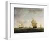 Shipping in the English Channel, c.1755-Charles Brooking-Framed Giclee Print