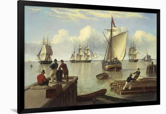 Shipping in the Humber-John Of Hull Ward-Framed Giclee Print