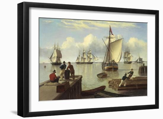 Shipping in the Humber-John Of Hull Ward-Framed Giclee Print