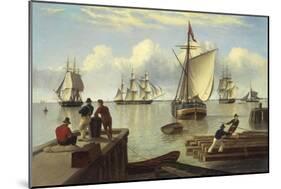 Shipping in the Humber-John Of Hull Ward-Mounted Giclee Print