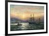 Shipping in the Mouth of the Medway, Evening-Charles Thorneley-Framed Giclee Print