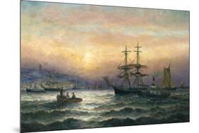 Shipping in the Mouth of the Medway, Evening-Charles Thorneley-Mounted Giclee Print