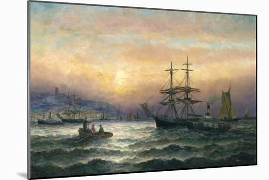 Shipping in the Mouth of the Medway, Evening-Charles Thorneley-Mounted Giclee Print