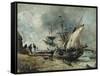 Shipping in the Orwell, Near Ipswich-John Constable-Framed Stretched Canvas