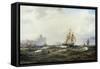 Shipping in the Straits of Gibraltar, 1875-Wilhelm Melbye-Framed Stretched Canvas