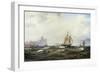 Shipping in the Straits of Gibraltar, 1875-Wilhelm Melbye-Framed Giclee Print