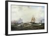 Shipping in the Straits of Gibraltar, 1875-Wilhelm Melbye-Framed Giclee Print