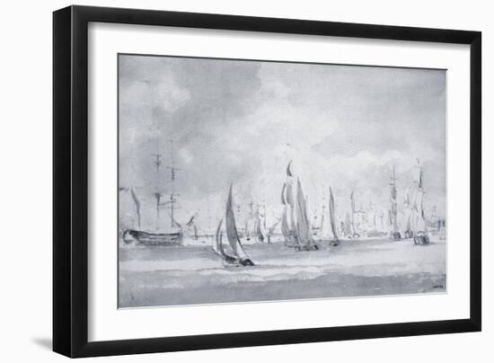 Shipping in the Thames-John Constable-Framed Giclee Print