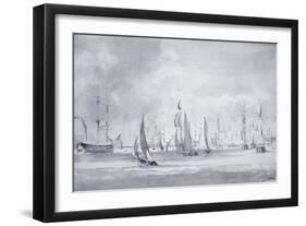 Shipping in the Thames-John Constable-Framed Giclee Print