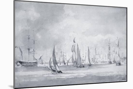 Shipping in the Thames-John Constable-Mounted Giclee Print