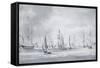 Shipping in the Thames-John Constable-Framed Stretched Canvas