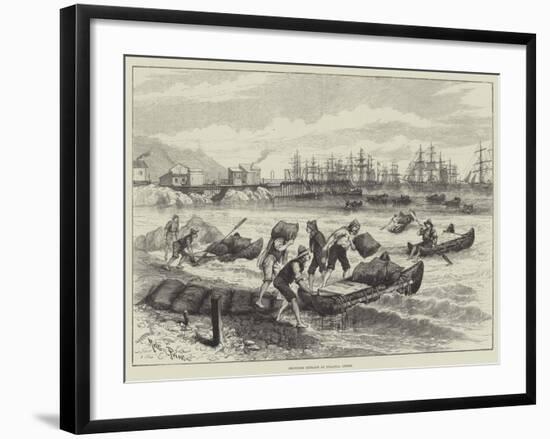 Shipping Nitrate at Pisagua, Chile-Melton Prior-Framed Giclee Print