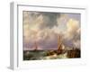 Shipping off a Jetty. 1852-Hermanus Koekkoek-Framed Giclee Print