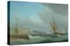 Shipping Off Dover, C.1760-Thomas Whitcombe-Stretched Canvas