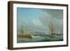 Shipping Off Dover, C.1760-Thomas Whitcombe-Framed Giclee Print