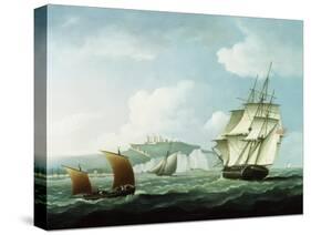 Shipping off Dover Castle, England-Thomas Buttersworth-Stretched Canvas