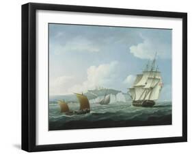 Shipping off Dover Castle-Thomas Buttersworth-Framed Giclee Print