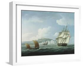 Shipping off Dover Castle-Thomas Buttersworth-Framed Giclee Print