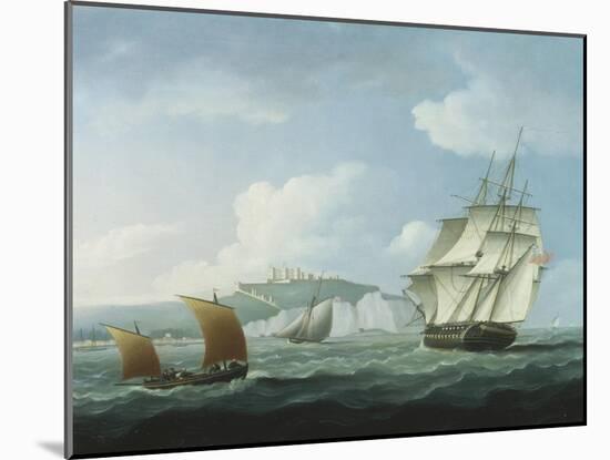 Shipping off Dover Castle-Thomas Buttersworth-Mounted Giclee Print