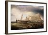 Shipping off Gibralter-Charles Henry Miller-Framed Giclee Print