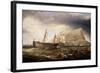 Shipping off Gibralter-Charles Henry Miller-Framed Giclee Print