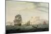 Shipping off Ramsgate Harbour, 1807-Thomas Luny-Mounted Giclee Print