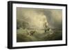 Shipping off the Coast in a Stormy Sea, 1874 (Oil on Canvas)-Henry Redmore-Framed Giclee Print