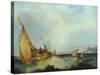 Shipping Off the Isle of Wight-John Sell Cotman-Stretched Canvas