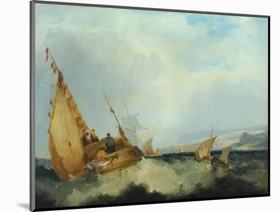 Shipping Off the Isle of Wight-John Sell Cotman-Mounted Giclee Print